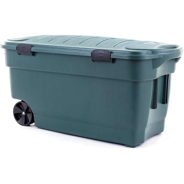 rolling rubbermaid tote