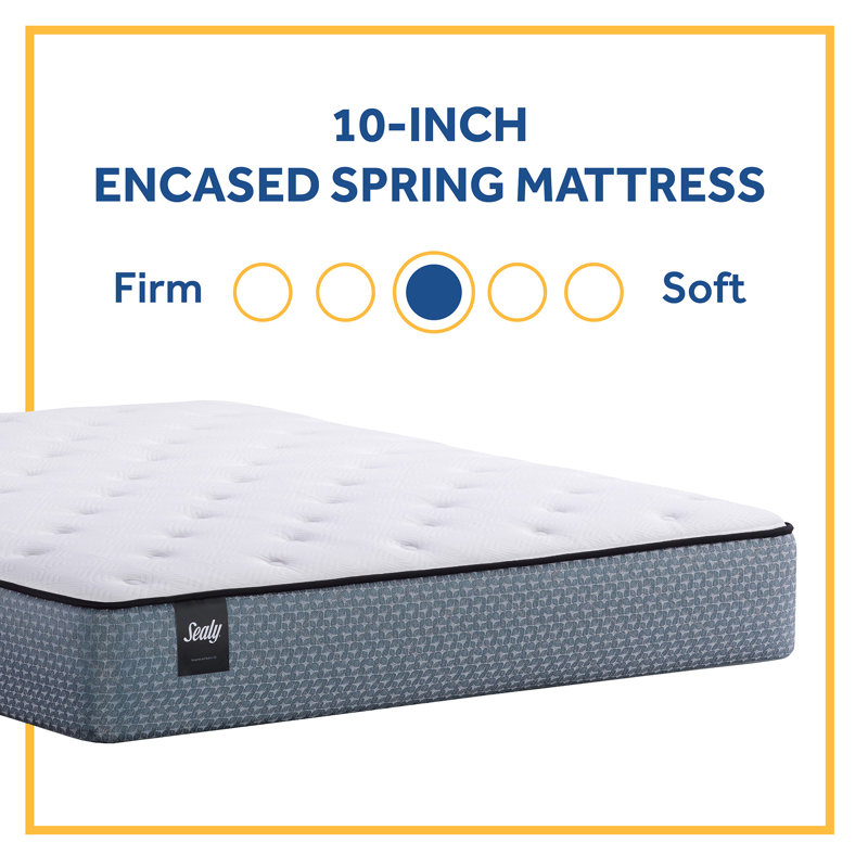 Sealy 10 Inch Encased Coil Innerspring Bed In A Box Reviews Wayfair