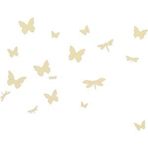 Studio Designs Butterfly and Dragonfly Glow in The Dark Wall Decal