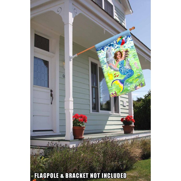 28 x 40-Inch House Flag Toland Home Garden 1012104 Mermaid Coast 28 x 40