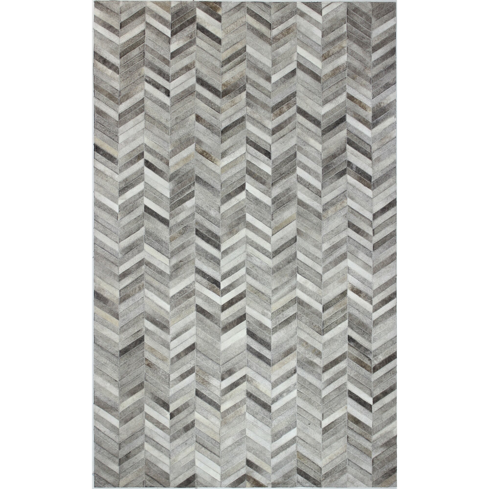 Trent Austin Design Wright Cow Hide Grey Area Rug & Reviews