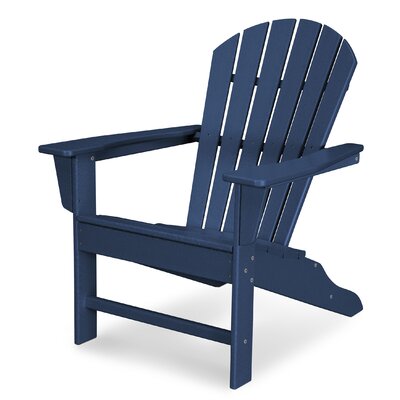 Polywood South Beach Plastic Adirondack Chair Color Navy