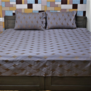 Hotel Quality1000 TC Egyption Cotton Duvetset+Fitted Sheet White Solid Superking