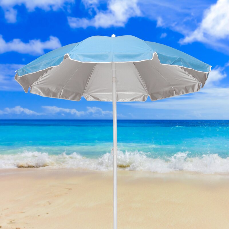 Highland Dunes Leitner 5' Beach Umbrella & Reviews | Wayfair.ca