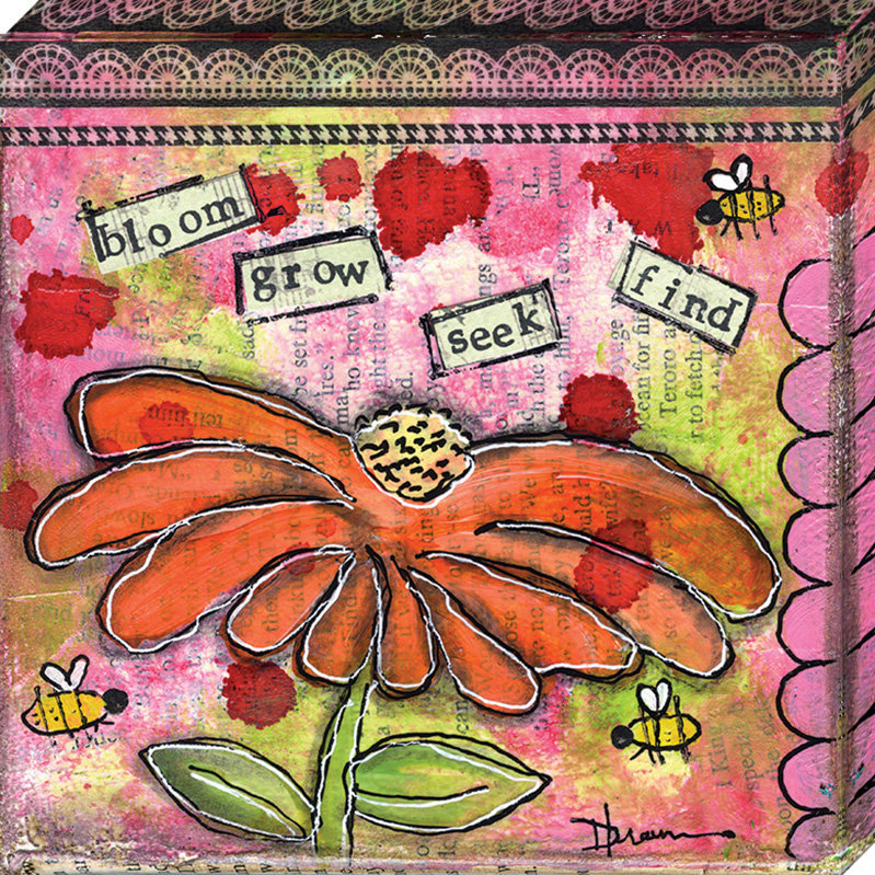 Artistic Reflections Bloom Grow By Denise Brown Graphic Art On Wrapped Canvas Wayfair
