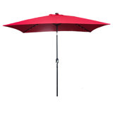 9 5 Foot 10 Foot Lighted Patio Umbrellas You Ll Love In 2020 Wayfair