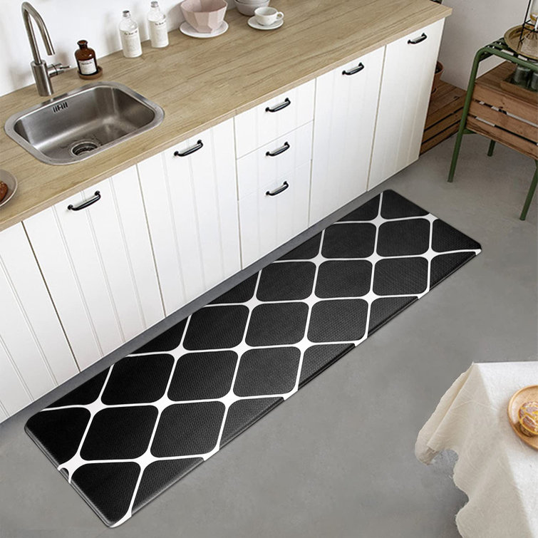 Red Barrel Studio Kitchen Rugs Cushioned Anti Fatigue Kitchen Mat Non Slip Comfort Kitchen Floor Mat 17x47 Inches Standing Mats For Home Kitchen Sink Office Standing Desk Laundry Wayfair