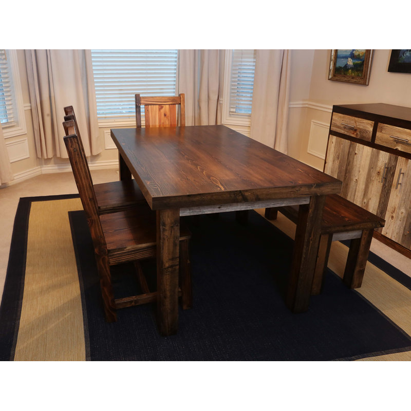 solid wood dining table chairs