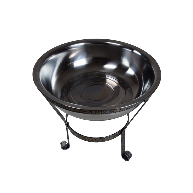 stainless steel ice bucket with stand