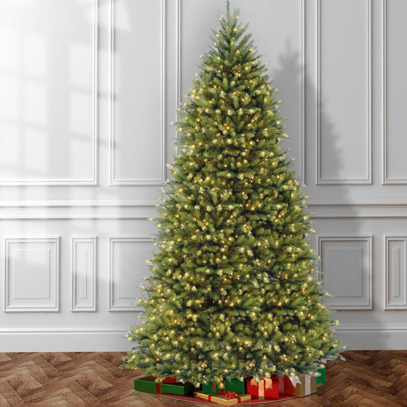 Mercury Row® Dunhill Fir Green Artificial Christmas Tree with 1500 Clear Lights & Reviews  Wayfair
