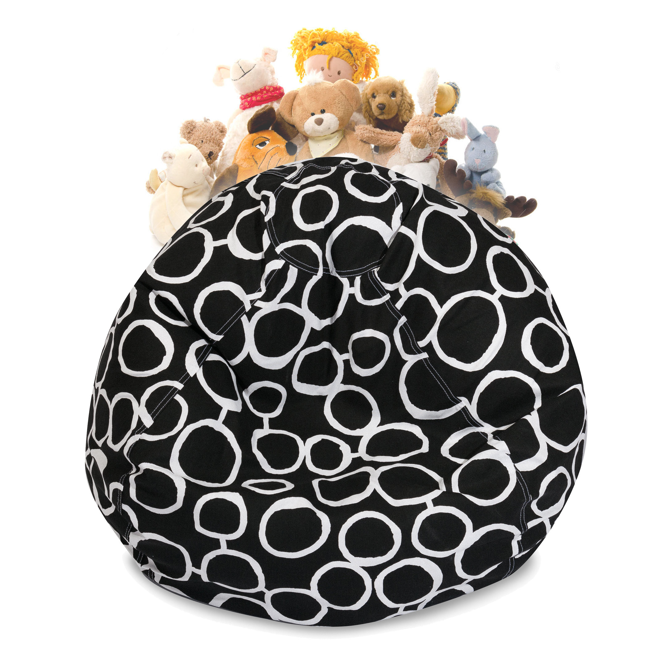 Christia Stuffed Animal Toy Storage Bean Bag Chair