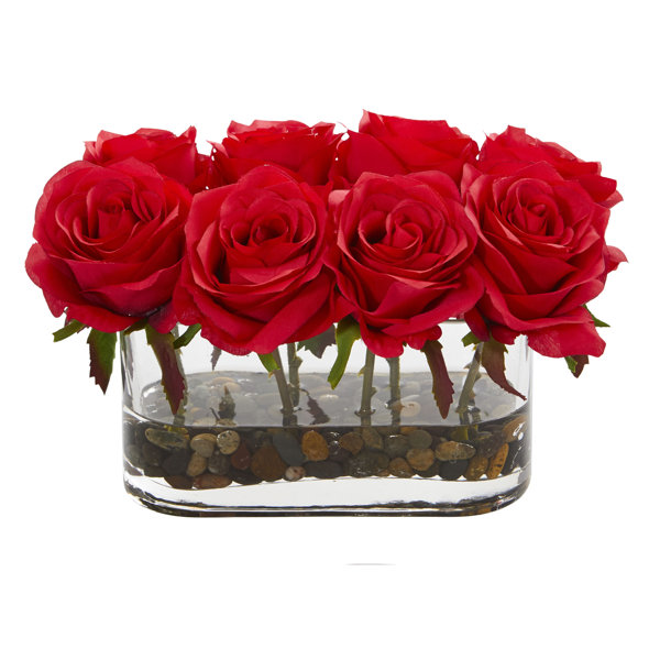 Fleurs en Soie Fleurs Artificielles Ensemble Décoration De La Maison Décoration De La Maison Fleurs xiaohei Fleurs Artificielles Rose Qualité Céramique Vase 
