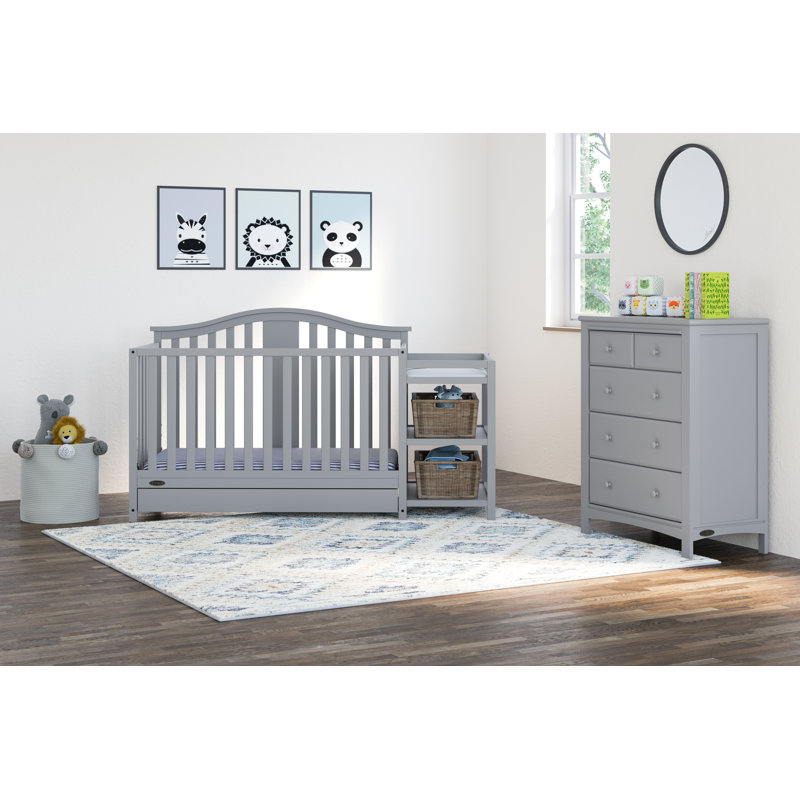 graco solano 4 in 1 convertible crib with drawer pebble gray instructions