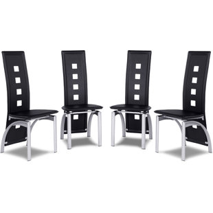 Extra Tall Back Dining Chairs Wayfair Sonia High Back Dining Chair Set Of 4
