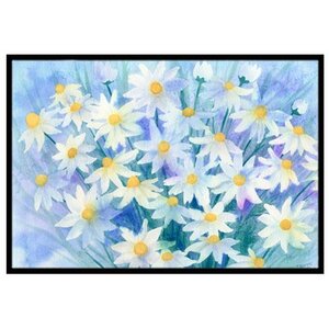 Light and Airy Daisies Doormat