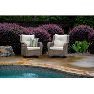Dawn Patio Chair with Cushions (Set of 2)