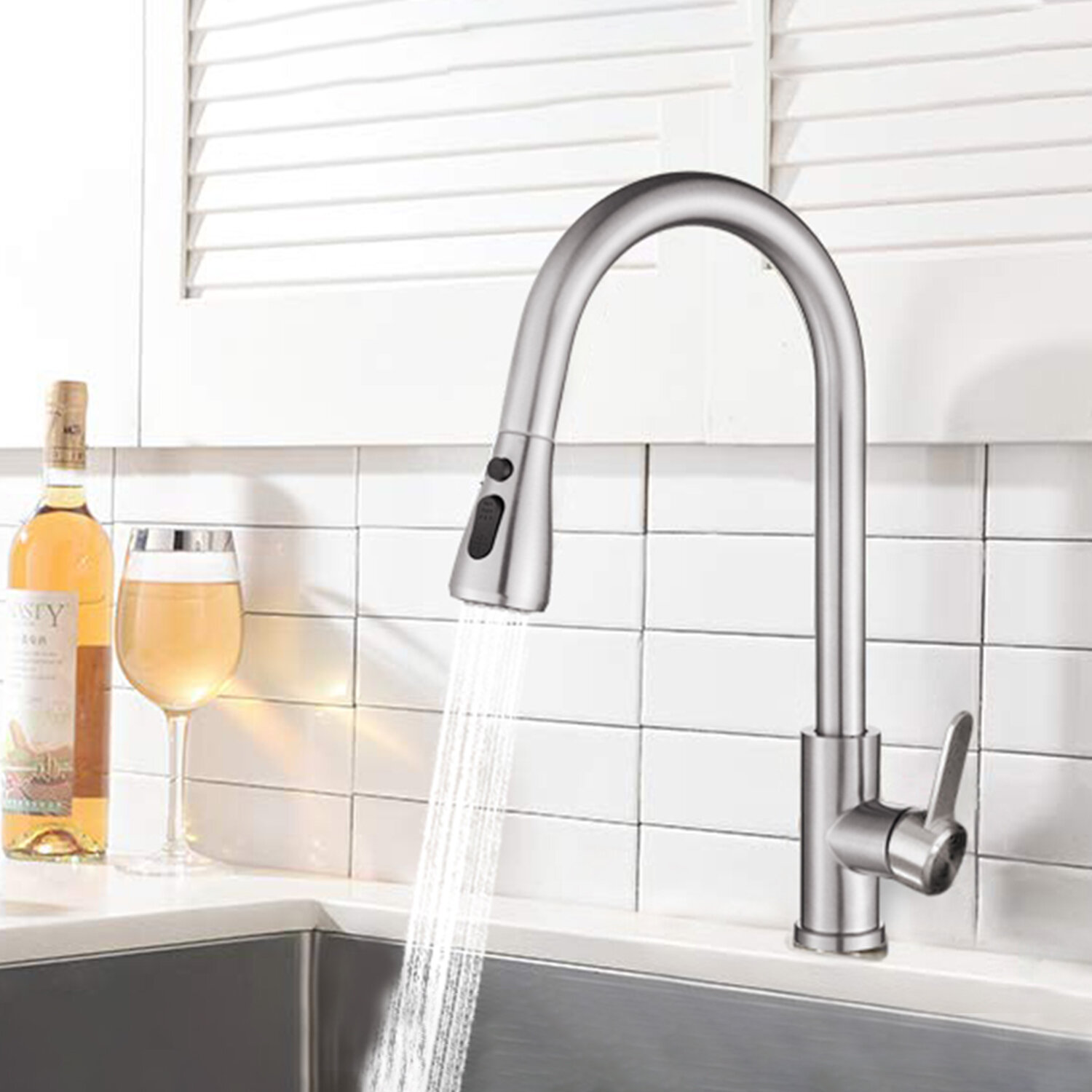 Ruiling Pull Down Touch Single Handle Kitchen Faucet Reviews