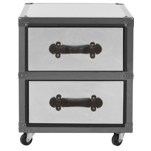 Go to store & view more images Gage 2 Drawer Rolling Accent Chest by Safavieh