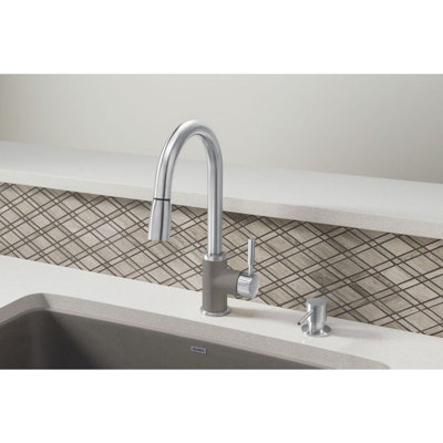 Sonoma Pull Down Single Handle Kitchen Faucet Blanco Finish