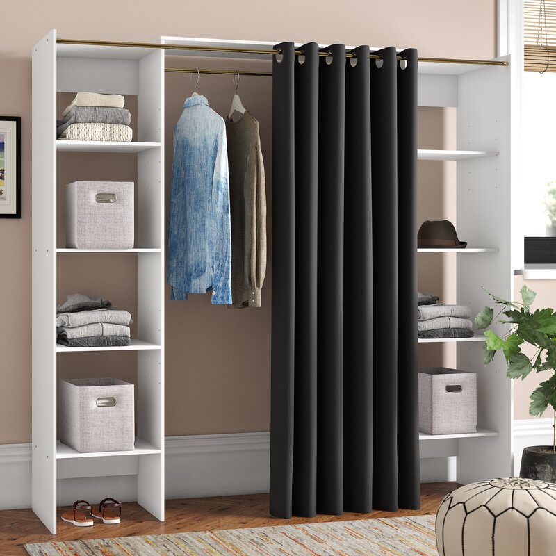 Ebern Designs 185.3cm Wide Clothes Storage System & Reviews | Wayfair.co.uk