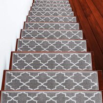 Stair Treads Carpet Self Adhesive Non Slip Indoor Stair Rugs Runner Mat Outdoor Staircase Step Decorative Mats Stairway Strips Tape Washable Heavy Duty Stairs Cover Set of 6 Color:Brown 76x24cm 