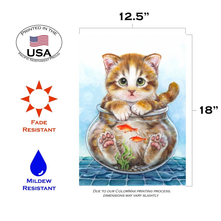 Pawcasso Poodle Garden Flag Animals Toland Decorative Pet 12.5" x 18"