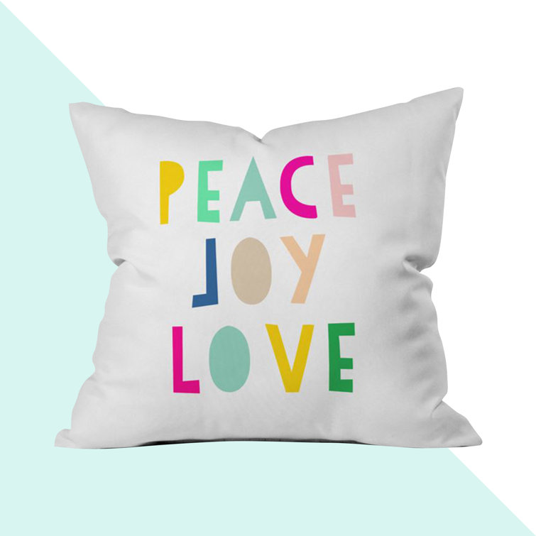 peace throw pillow