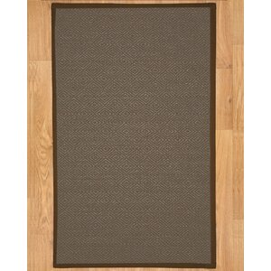 Hand-Woven Brown Area Rug