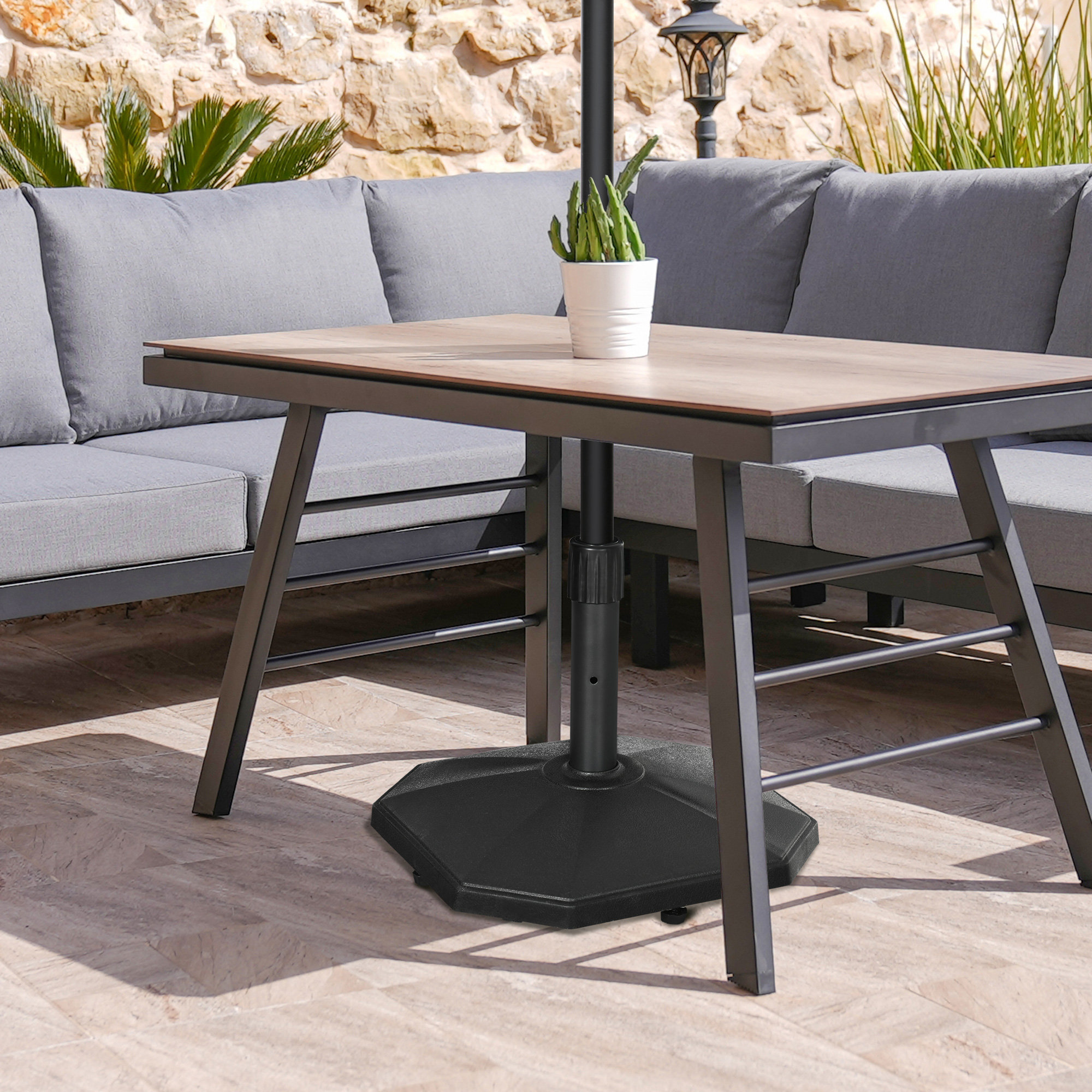 Arlmont & Co. Misal Metal Free Standing Umbrella Base Wayfair