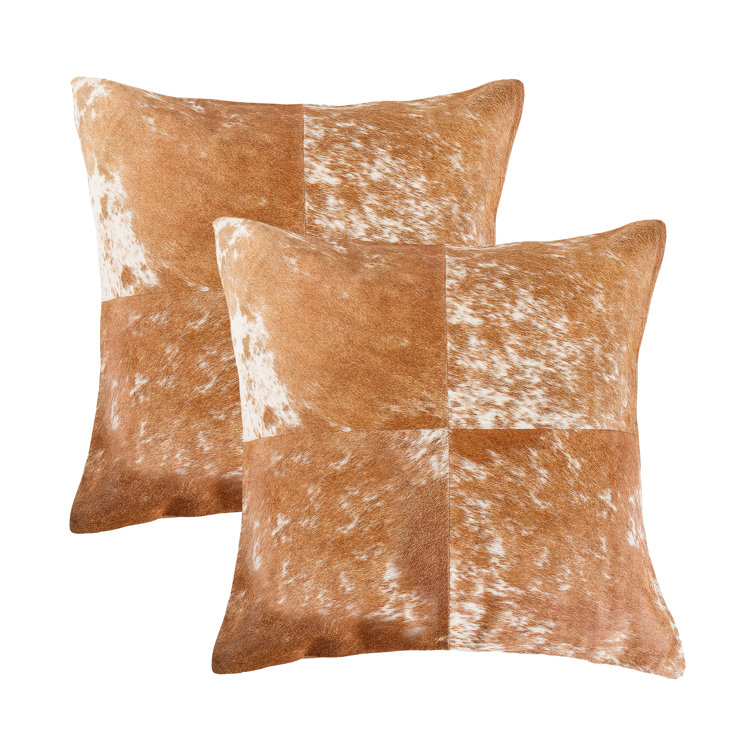 wayfair leather pillows