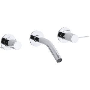 Stillness Widespread Wall-Mount Bathroom Sink Faucet Trim, Requires Valve
