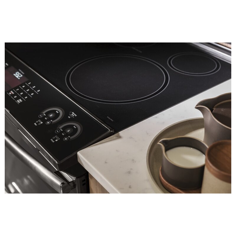 Ge Profile 30 5 3 Cu Ft Slide In Electric Range Reviews Wayfair