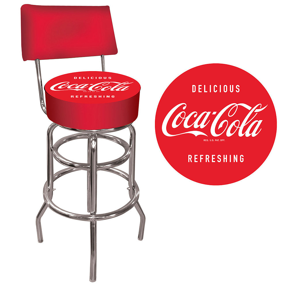 Trademark Global Coca Cola 31 Swivel Bar Stool Wayfair