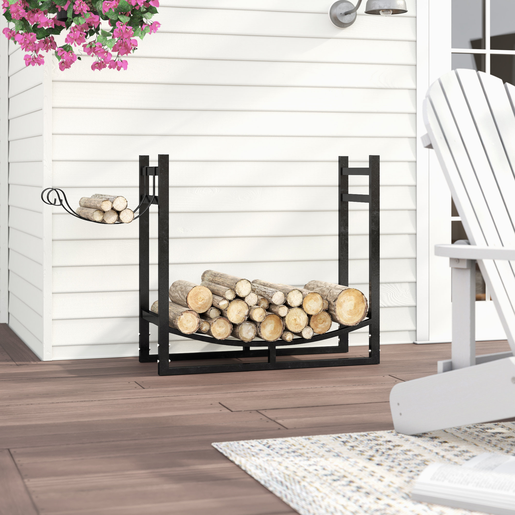 Wfx Utility Cali Firewood Log Rack With Kindling Holder Reviews