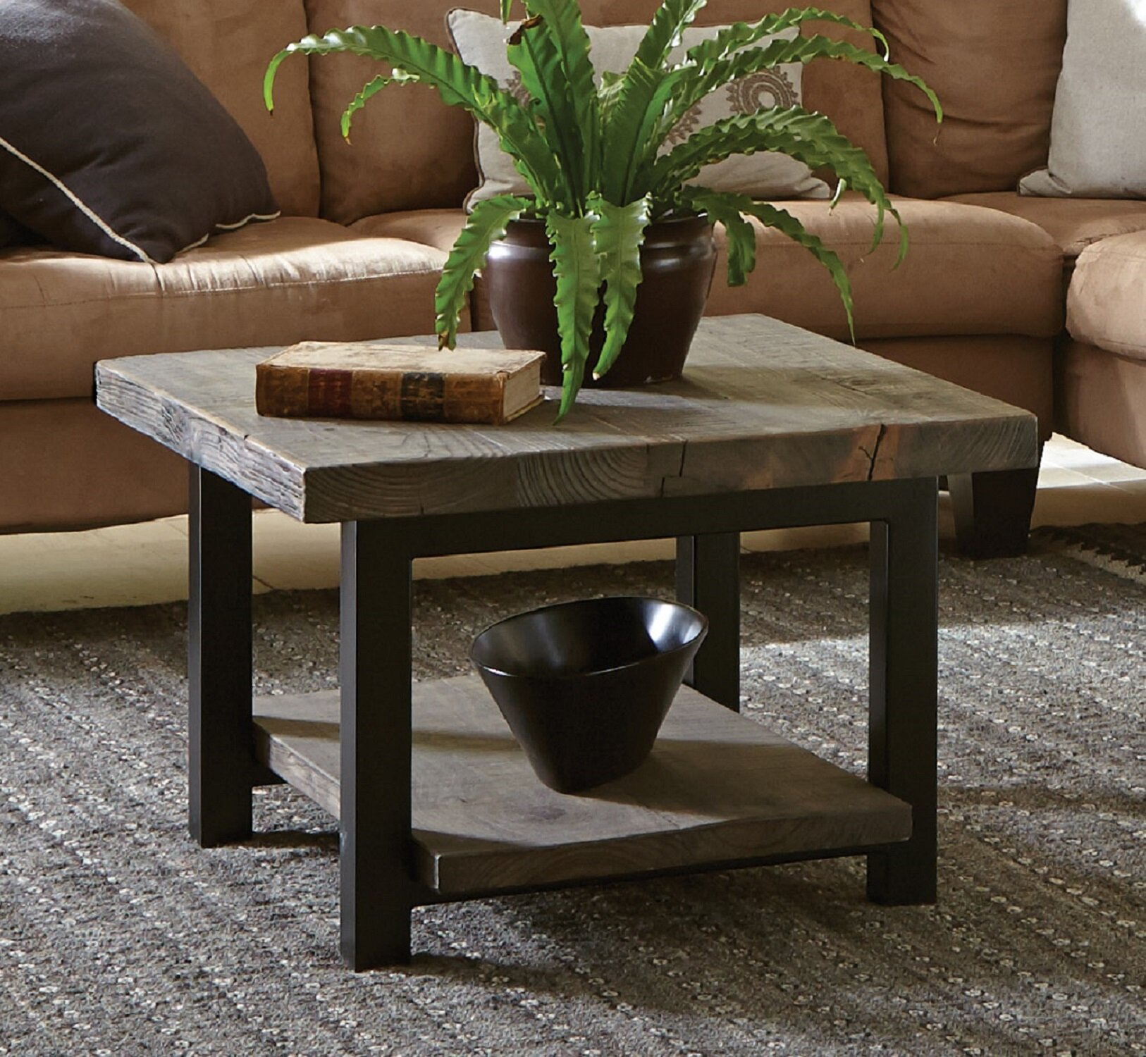 Alezzi Reclaimed Wood Storage Coffee Table Reviews Birch Lane