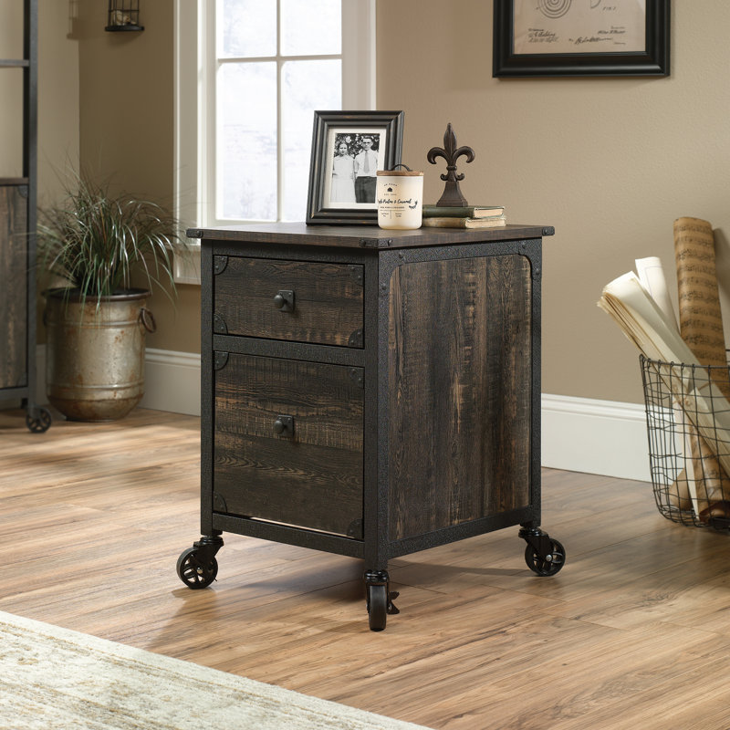 Williston Forge Rushton 2 Drawer Mobile Vertical Filing Cabinet