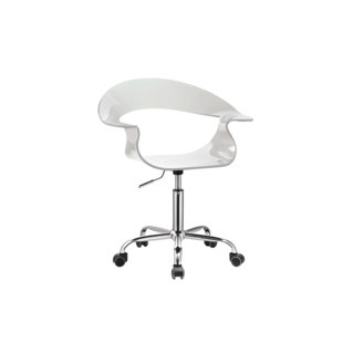 Robbyn Acrylic Height Adjustable Active Stool by Orren Ellis