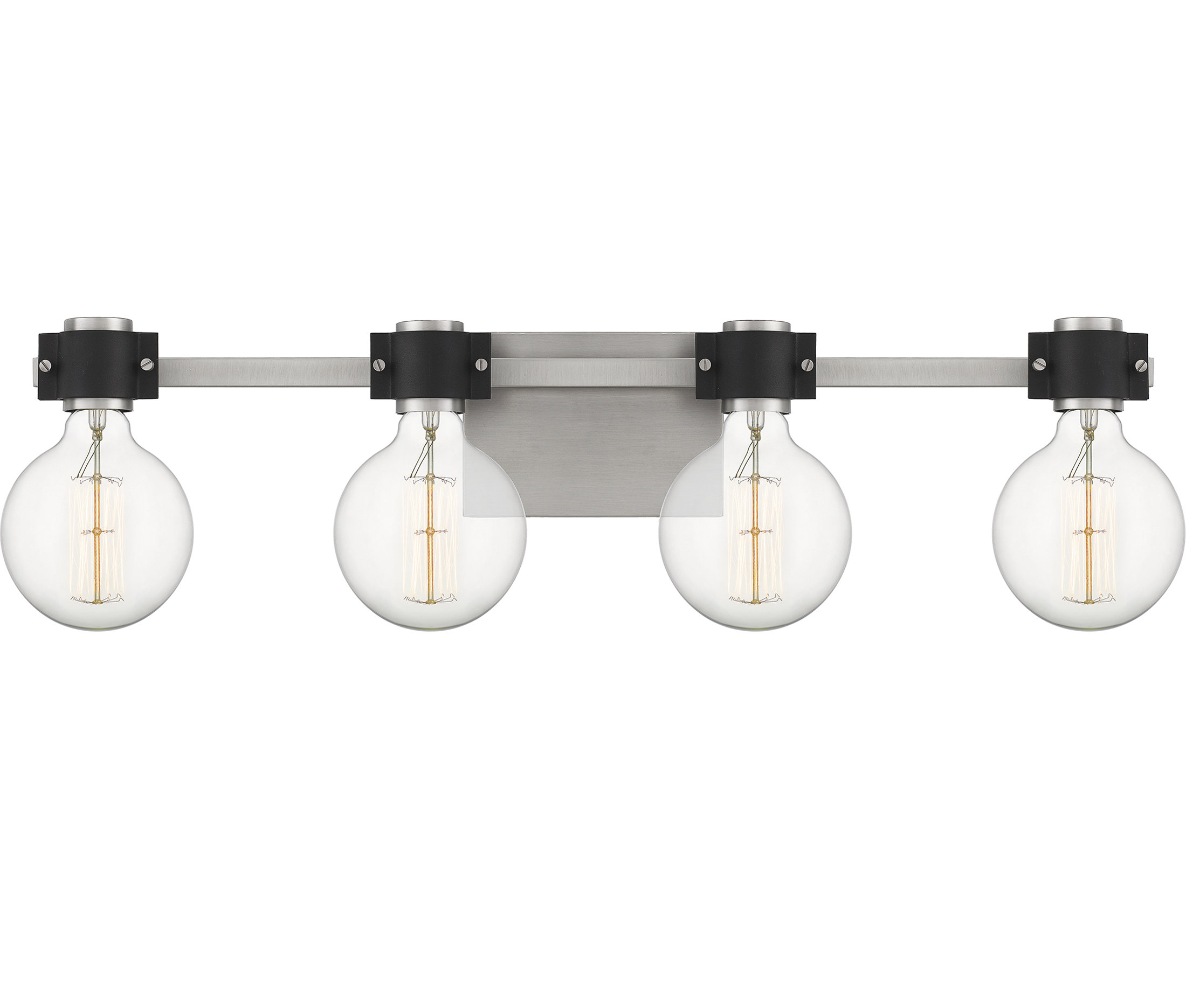 Latitude Run Eriksson 4 Light Dimmable Antique Nickel Vanity Light Wayfair