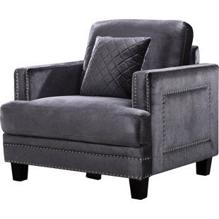 Go to store & view more images Willa Arlo Interiors Dia Nailhead Armchair