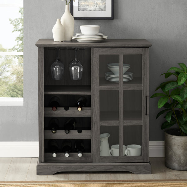 Bar Cabinet With Glass Doors Wayfair