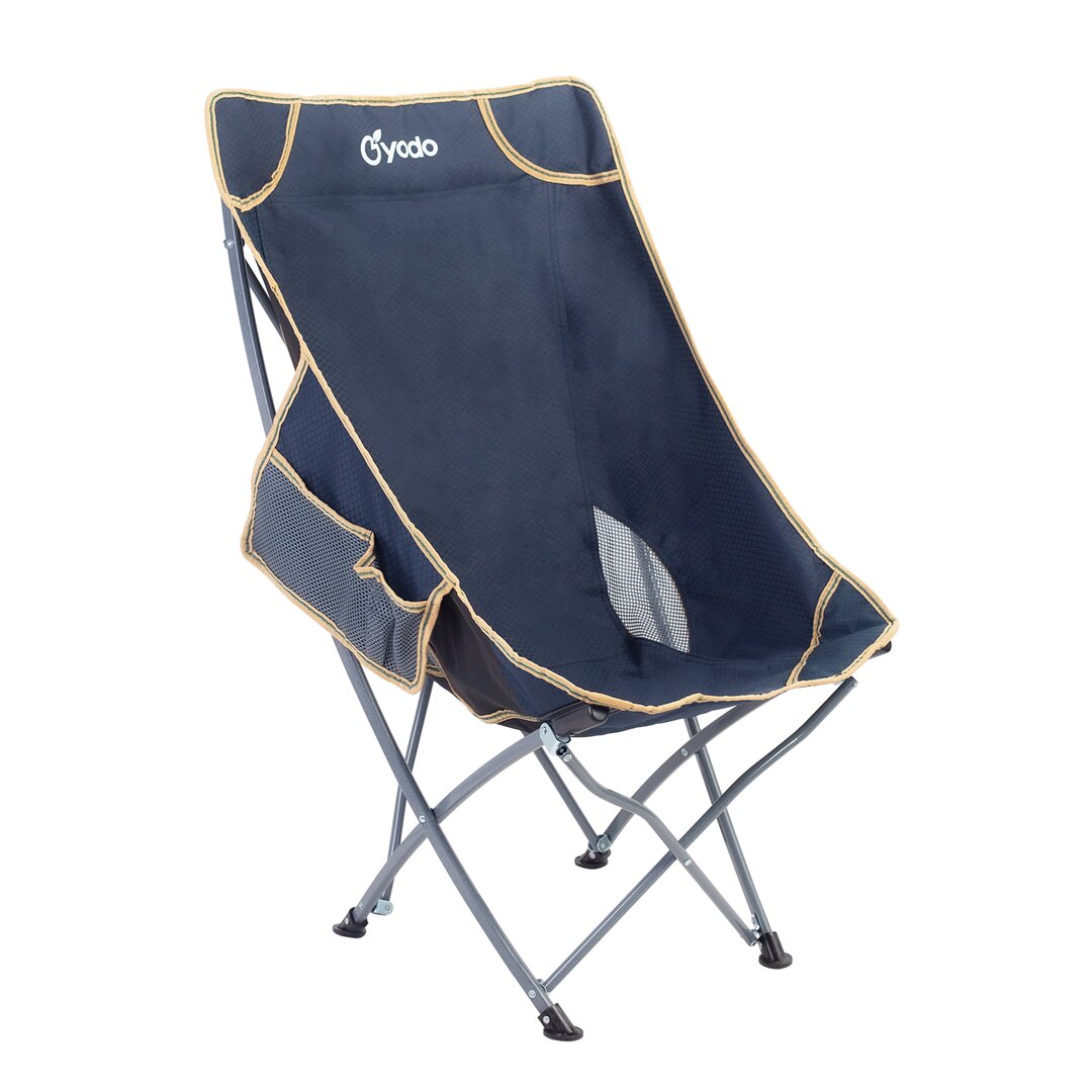 Folding Outdoor Chair Lounger Camping Garden Seats Stools Picnic Hiking Fishing black,blue