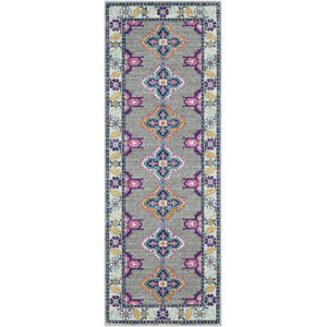 Andover Traditional Floral Dark Blue Area Rug