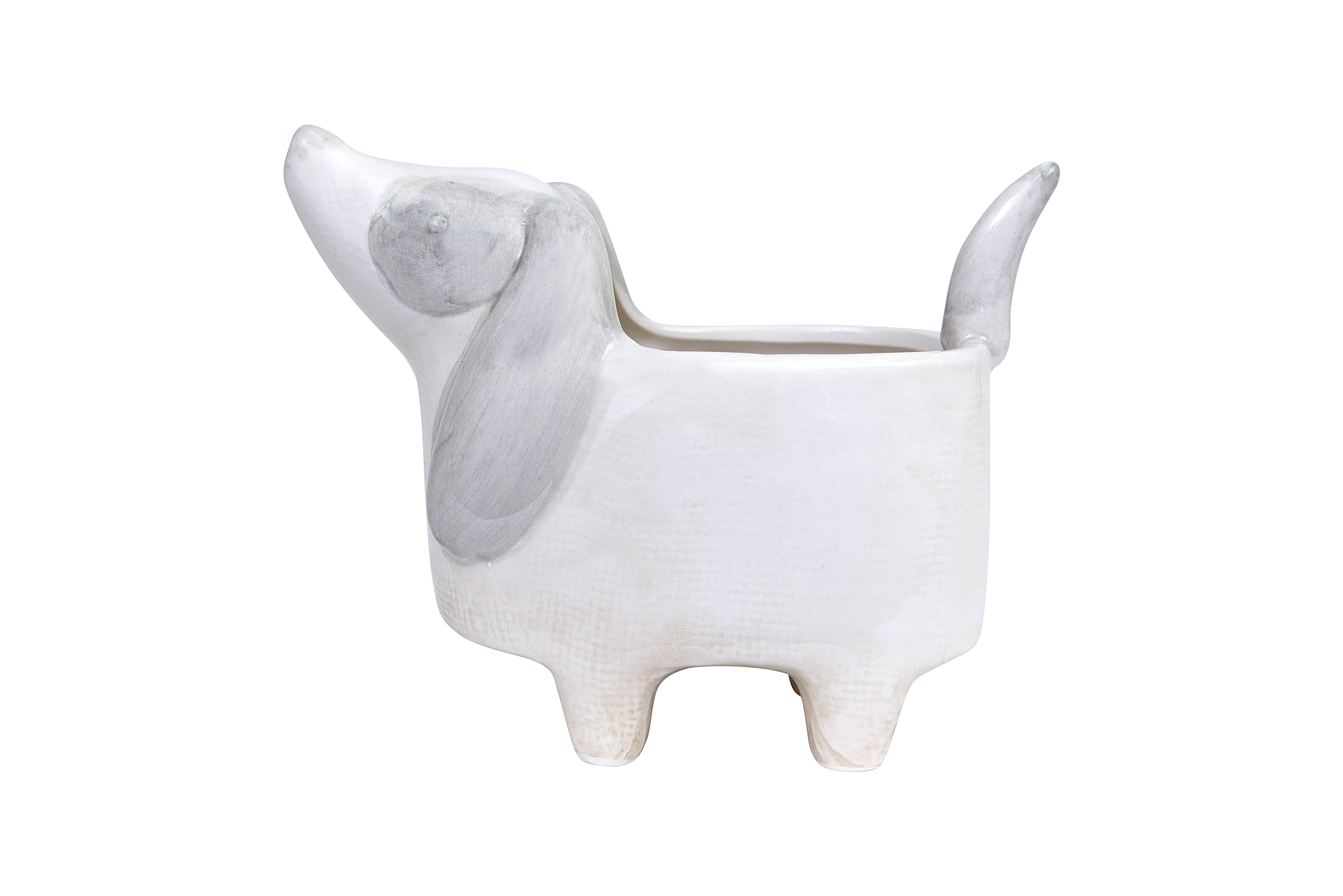 Audet Dog Ceramic Pot Planter Reviews Joss Main