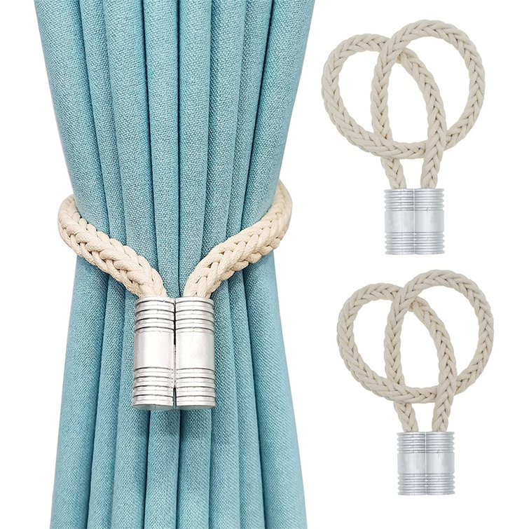 2pcs Square Magnetic Curtain Buckle Holder Tieback Clips Home Window Accessories 