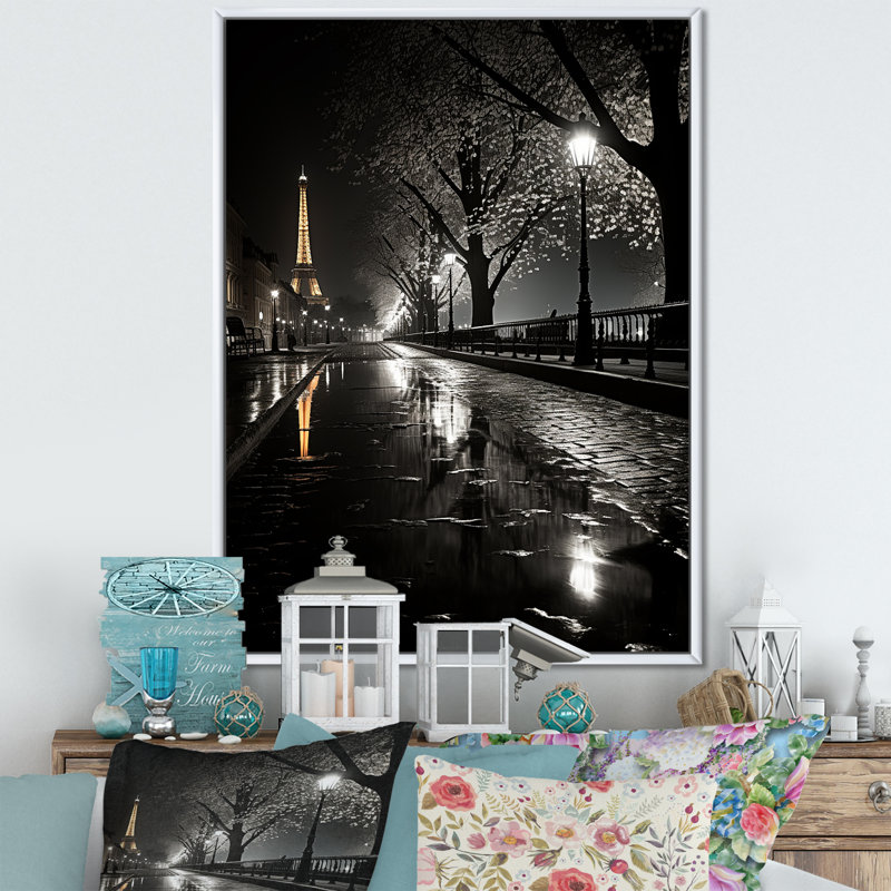 Parisian Moonlit Night I - Paris Framed Prints