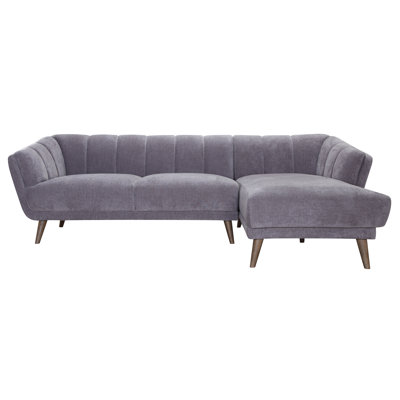 Sofa Web Menlo Mid Century Channel Tufted Sectional