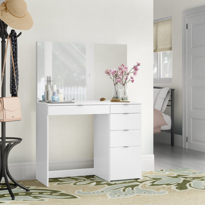Ebern Designs Corrado Vanity With Mirror Reviews Wayfair Ca