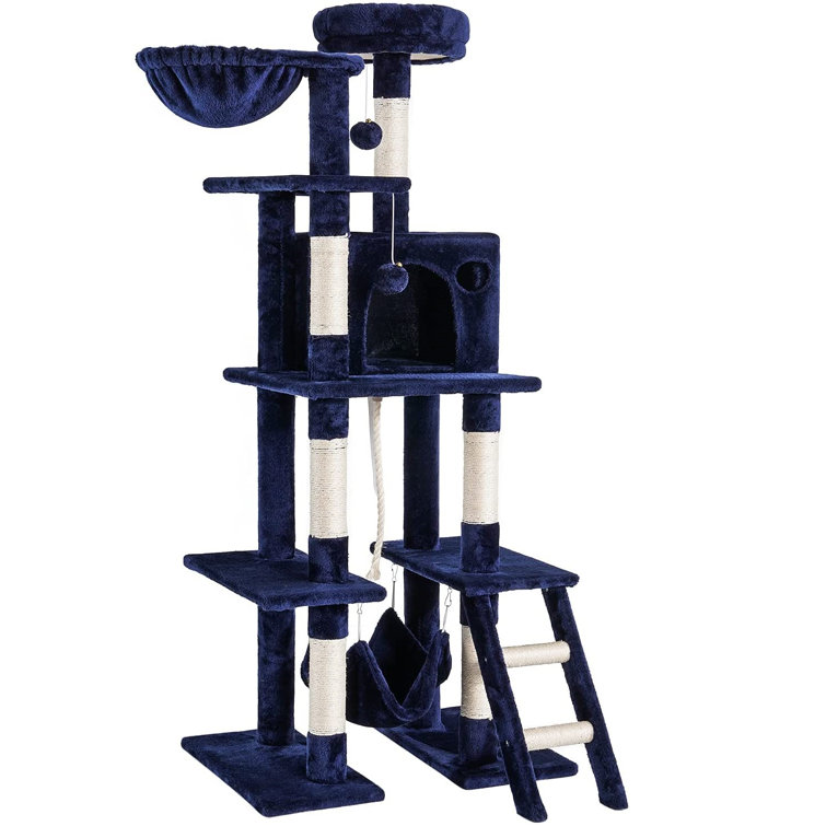 cat tower with hammock