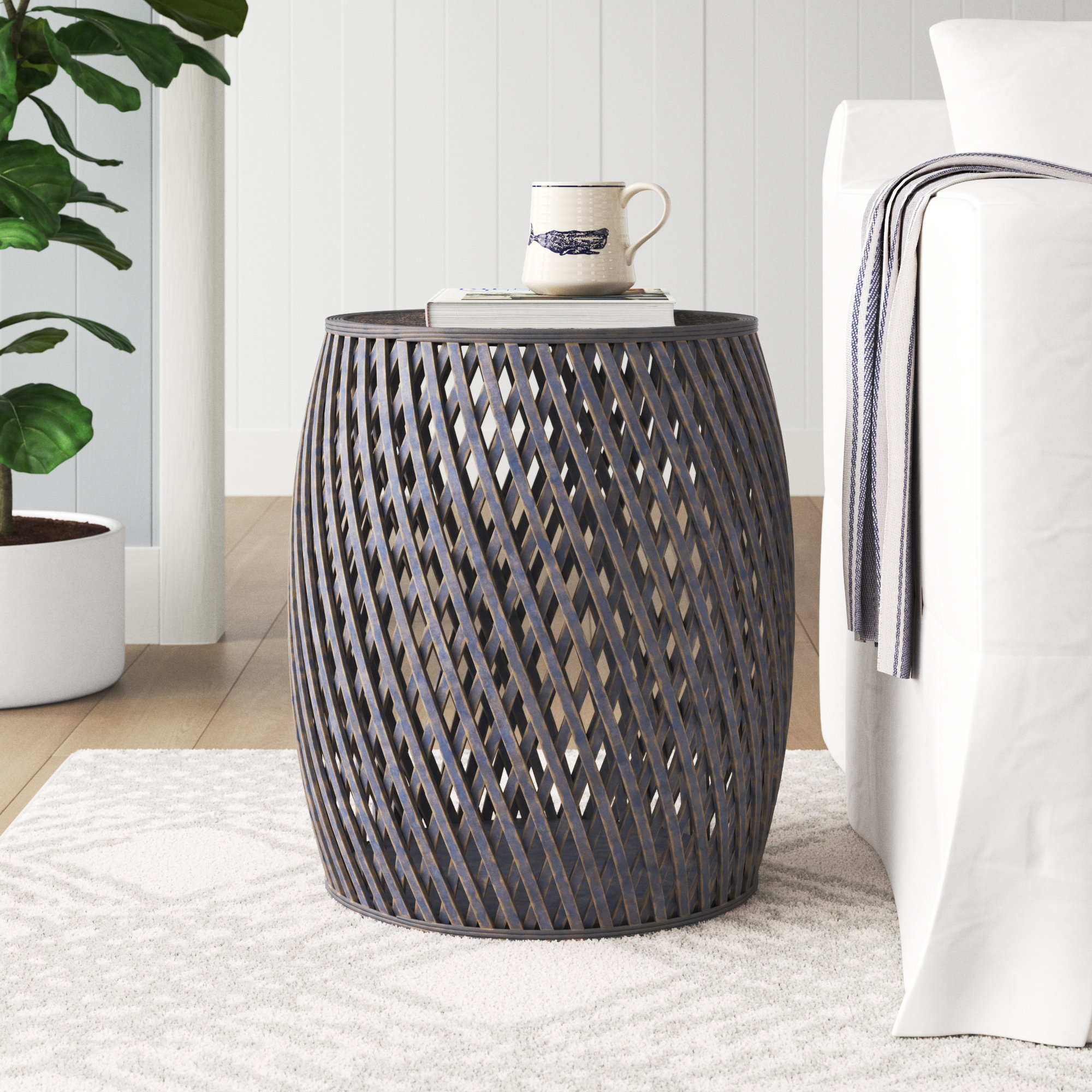 Sand & Stable Acme 20'' Tall Drum End Table & Reviews Wayfair