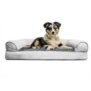 Furhaven Plush Orthopedic Sofa-Style Dog Bed
